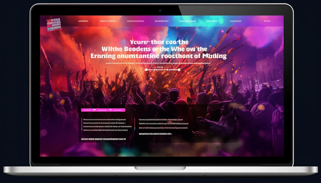 Design attractif et adapté d'un site évènementiel 